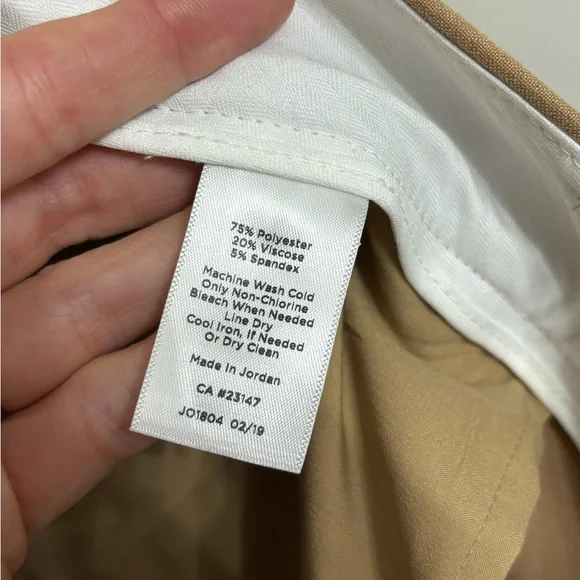 NWT Talbots Hampshire Ankle Pants Curvy Fit in Camel - Size 16 - Picture 6 of 7